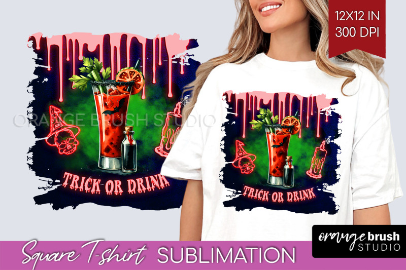 neon-halloween-cocktail-sublimation-square-tshirt-background