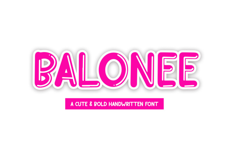 balonee-cute-handwriting-font