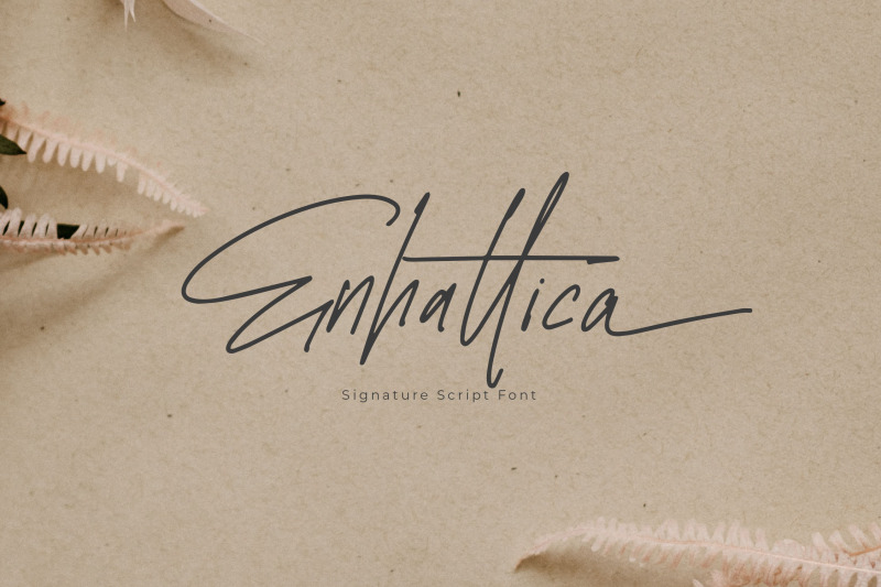 enhattica-signature-script-font