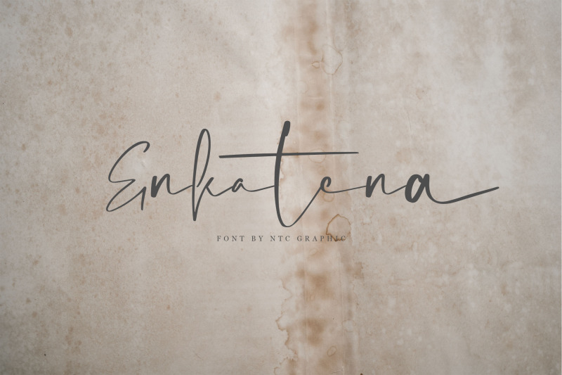 enkatena-signature-script-font