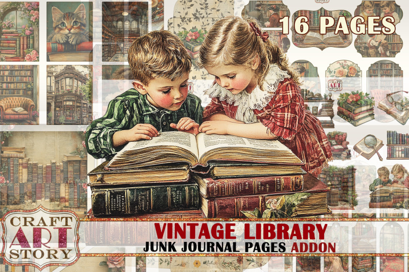 vintage-library-junk-journal-pages-addon-old-book