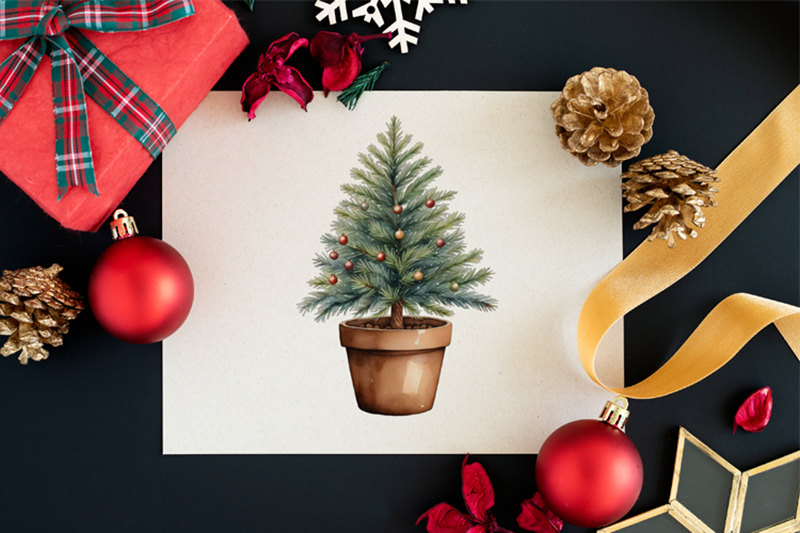 watercolor-christmas-tree-bundle-transparent-png