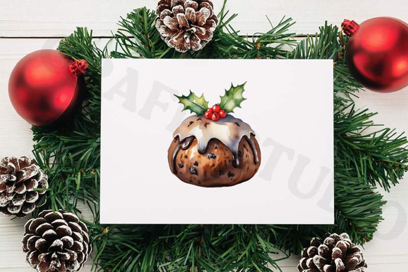 watercolor-christmas-desserts-bundle-transparent-png