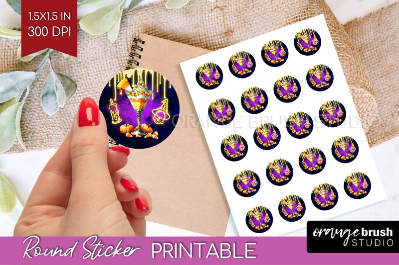 neon-halloween-round-sticker-cocktail-printable-stickers