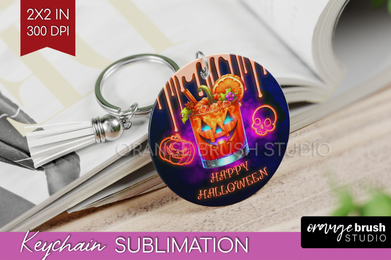 neon-halloween-keychain-png-cocktail-keychain-sublimation