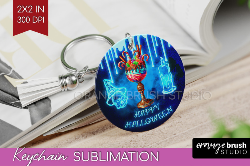 neon-halloween-keychain-png-cocktail-keychain-sublimation