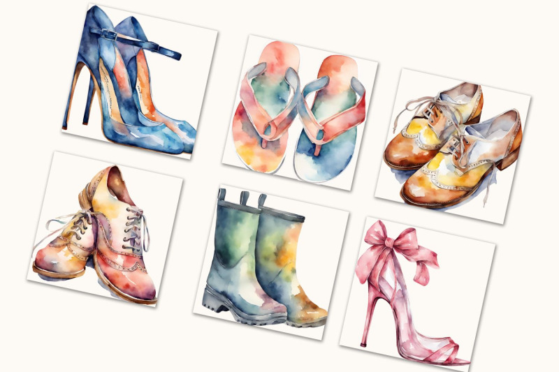 watercolor-shoes-floral-sneakers-clipart