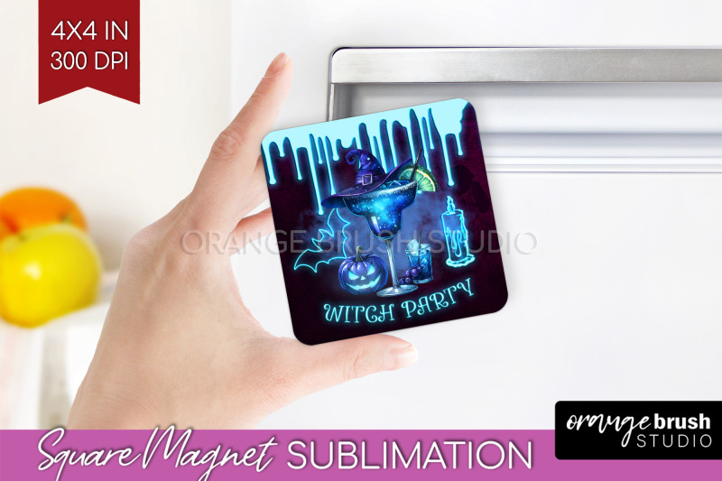 neon-halloween-magnet-sublimation-cocktail-magnet-png