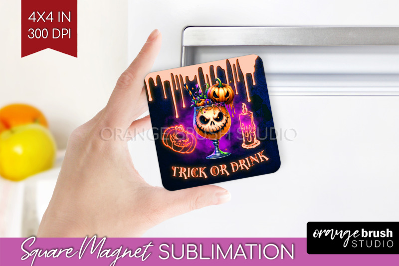 neon-halloween-magnet-sublimation-cocktail-magnet-png