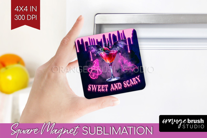 neon-halloween-magnet-sublimation-cocktail-magnet-png