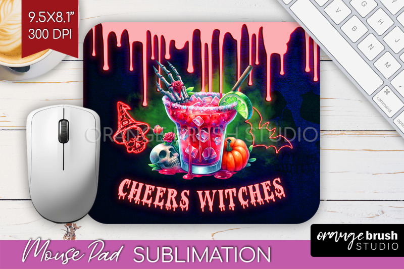 neon-halloween-mouse-pad-sublimation-cocktail-mousepad-png