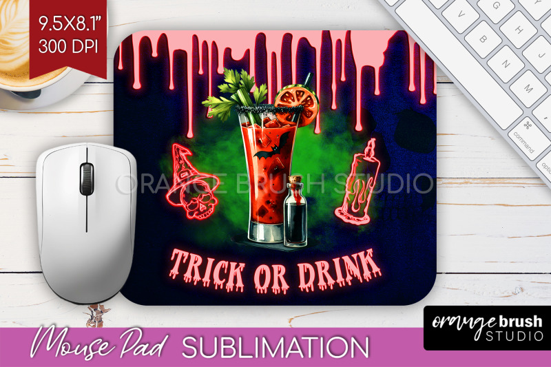 neon-halloween-mouse-pad-sublimation-cocktail-mousepad-png