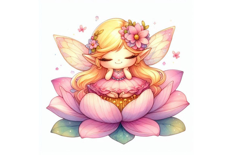 fairy-sitting-on-a-flower-petal