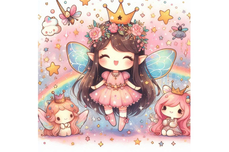 fairy-surrounded-by-sparkles