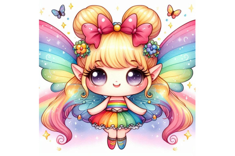 fairy-with-rainbow-colored-wings