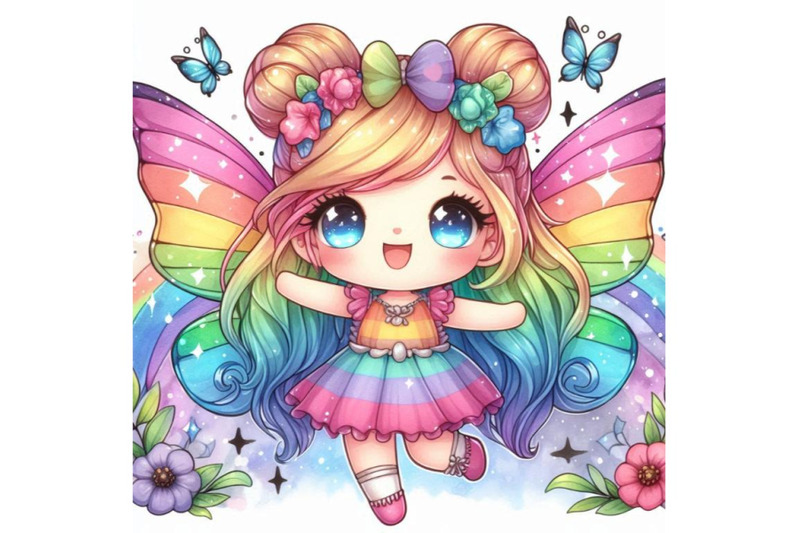 fairy-with-rainbow-colored-wings