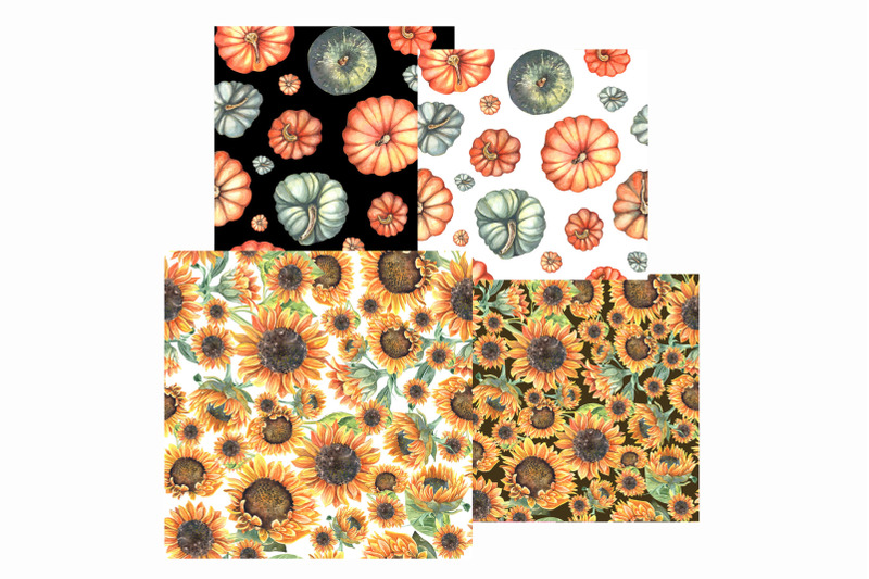 watercolor-autumn-seamless-pattern