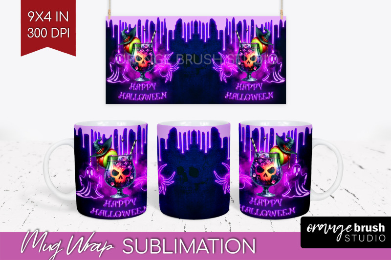 neon-halloween-mug-wrap-cocktail-mug-sublimation