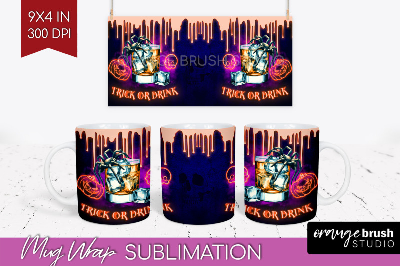 neon-halloween-mug-wrap-cocktail-mug-sublimation