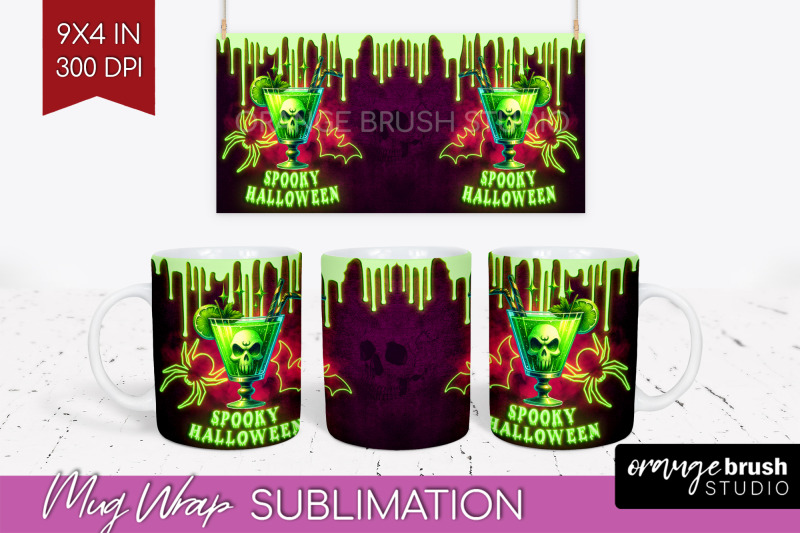 neon-halloween-mug-wrap-cocktail-mug-sublimation