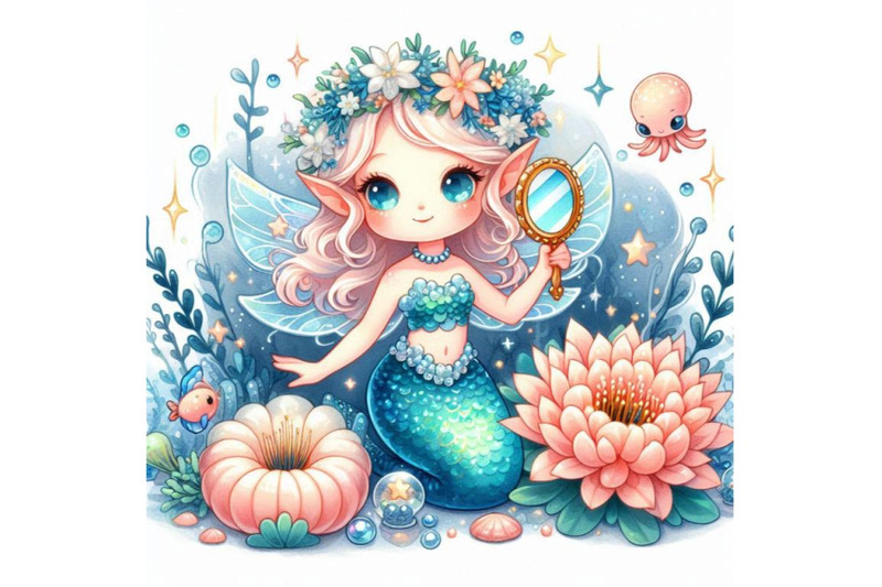 mermaid-with-a-starfish-in-her-hand