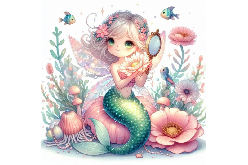 mermaid-with-a-starfish-in-her-hand