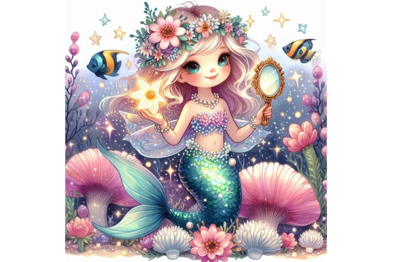 mermaid-with-glowing-scales