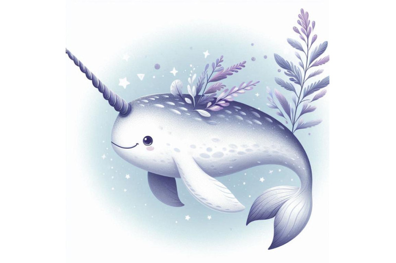 6-graceful-narwhal-with-a-long-spiraled-tusk-swimming-gracefully