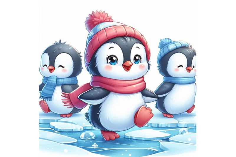 adorable-baby-penguin-waddling-on-the-ice