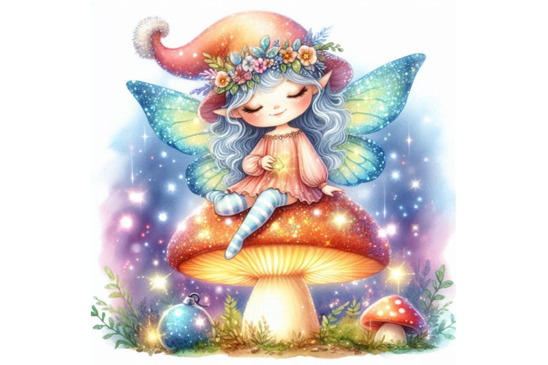 adorable-glitter-fairy-perched-on-a-glowing-mushroom-casting-spells-o