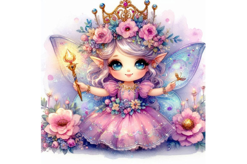 adorable-glitter-fairy-with-a-crown-of-glittery-flowers-and-a-glowing