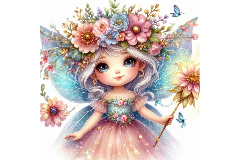 adorable-glitter-fairy-with-a-crown-of-glittery-flowers-and-a-glowing