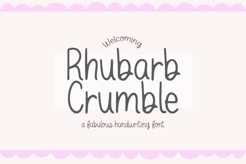 rhubarb-crumble-handwritten-font