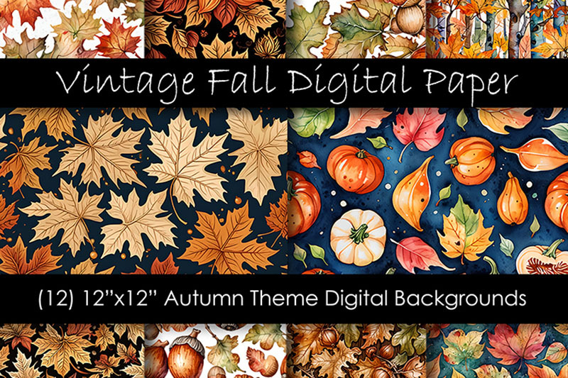 vintage-autumn-digital-paper-seamless-fall-leaf-background