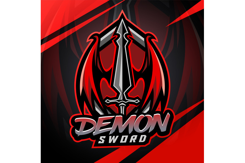 demon-sword-esport-mascot-logo-design