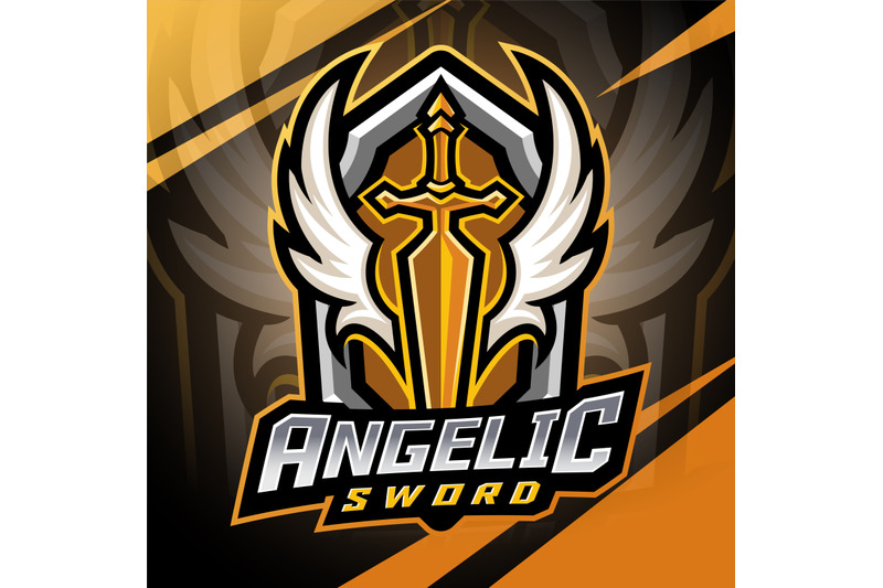 angelic-sword-esport-mascot-logo-design