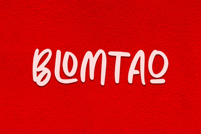 blomtao-brush-font