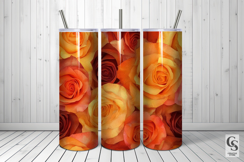 fall-autumn-orange-roses-seamless-patterns