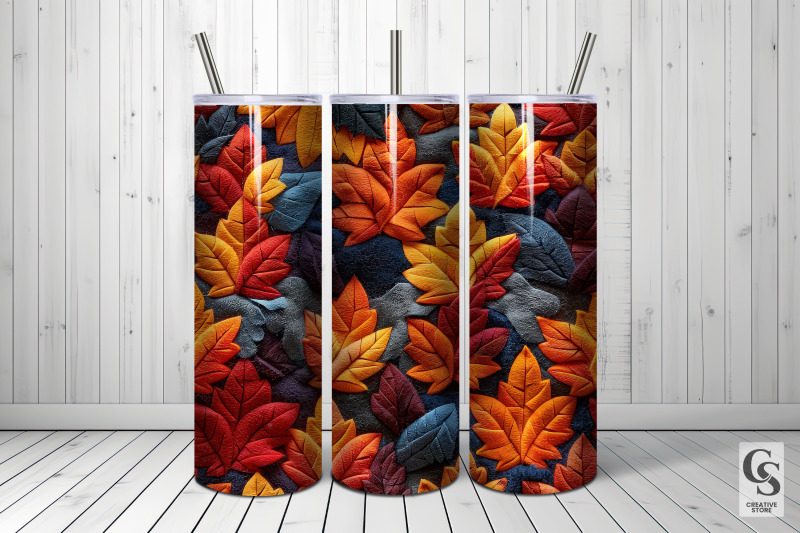 fall-felt-leaves-seamless-patterns