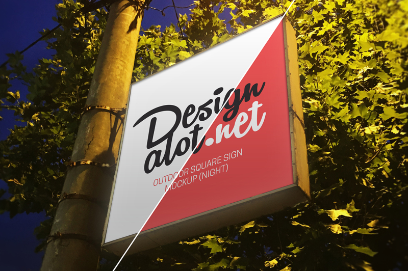 Free Outdoor Signs Mockups (PSD Mockups)