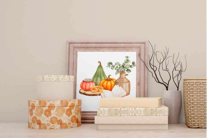 autumn-decor-watercolor-sublimation-clipart-png