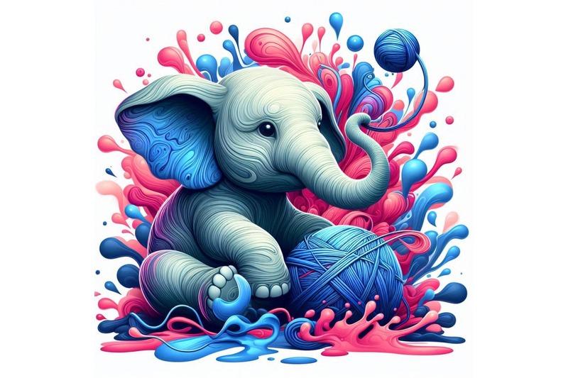 baby-elephant-blowing-soap-bubbles-with-its-trunk