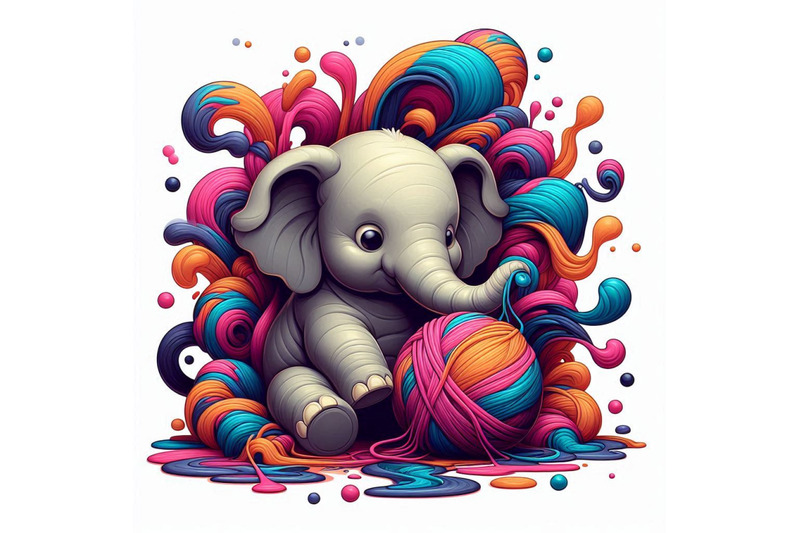 baby-elephant-blowing-soap-bubbles-with-its-trunk