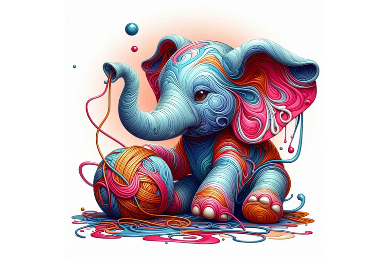 baby-elephant-blowing-soap-bubbles-with-its-trunk