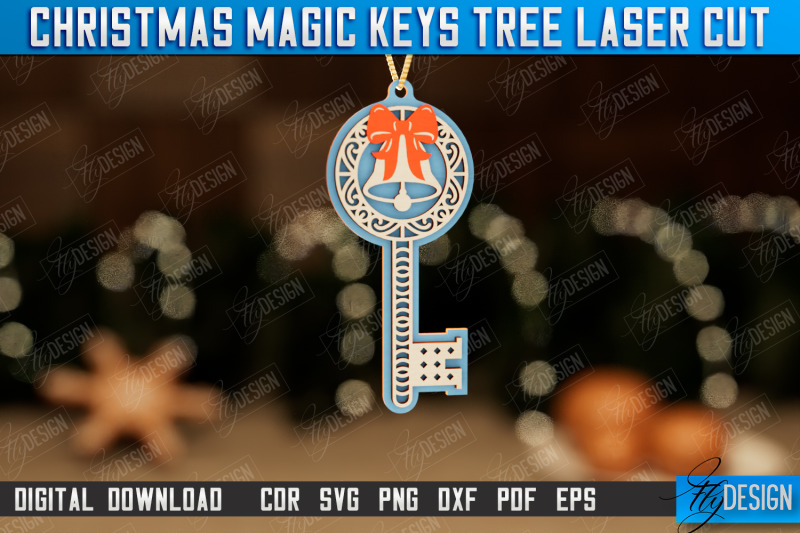 santa-039-s-magic-keys-christmas-tree-toy-christmas-patterns