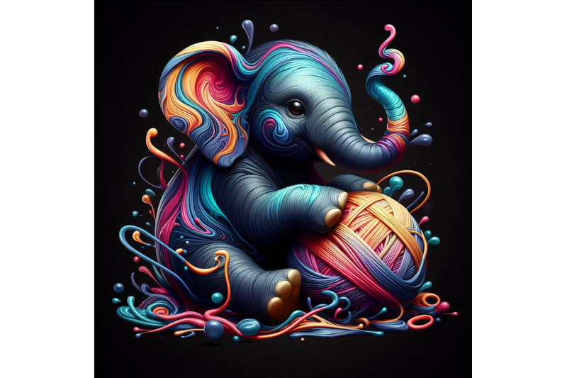 baby-elephant-blowing-soap-bubbles-with-its-trunk