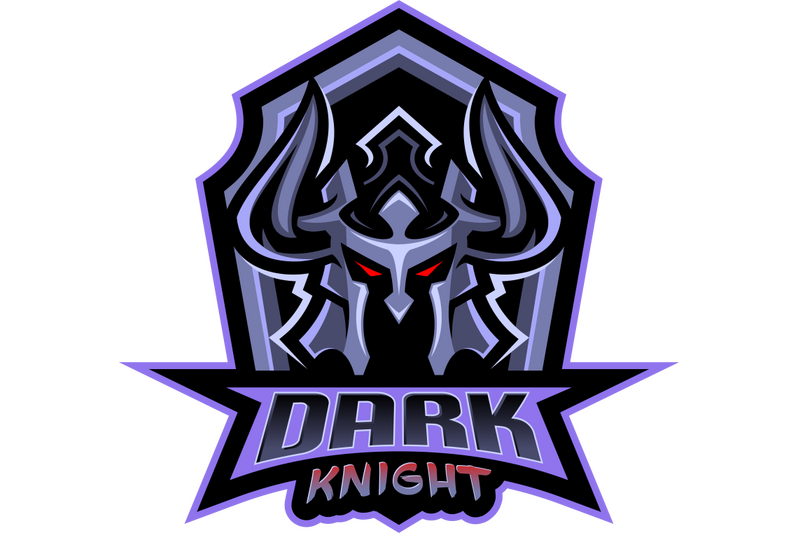 dark-knight-esport-mascot-logo-design