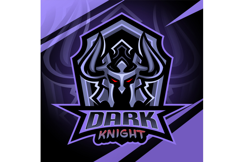 dark-knight-esport-mascot-logo-design