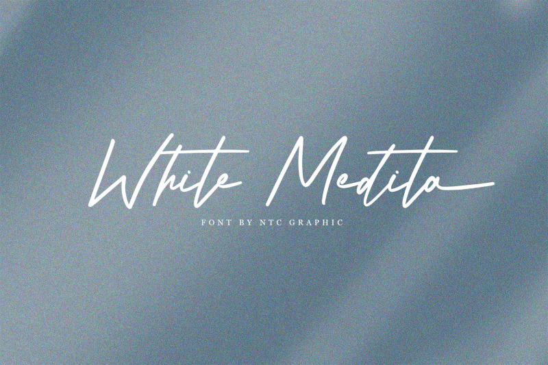 white-medita-brush-script-font