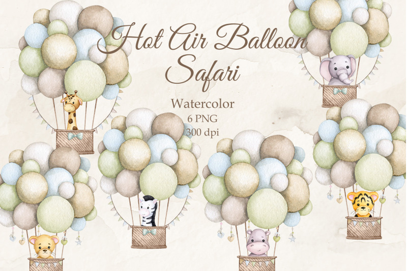 hot-air-balloon-safari-watercolor-illustrations-png